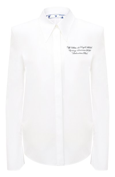 Женская хлопковая рубашка OFF-WHITE, арт. 0WGA090R21FAB001