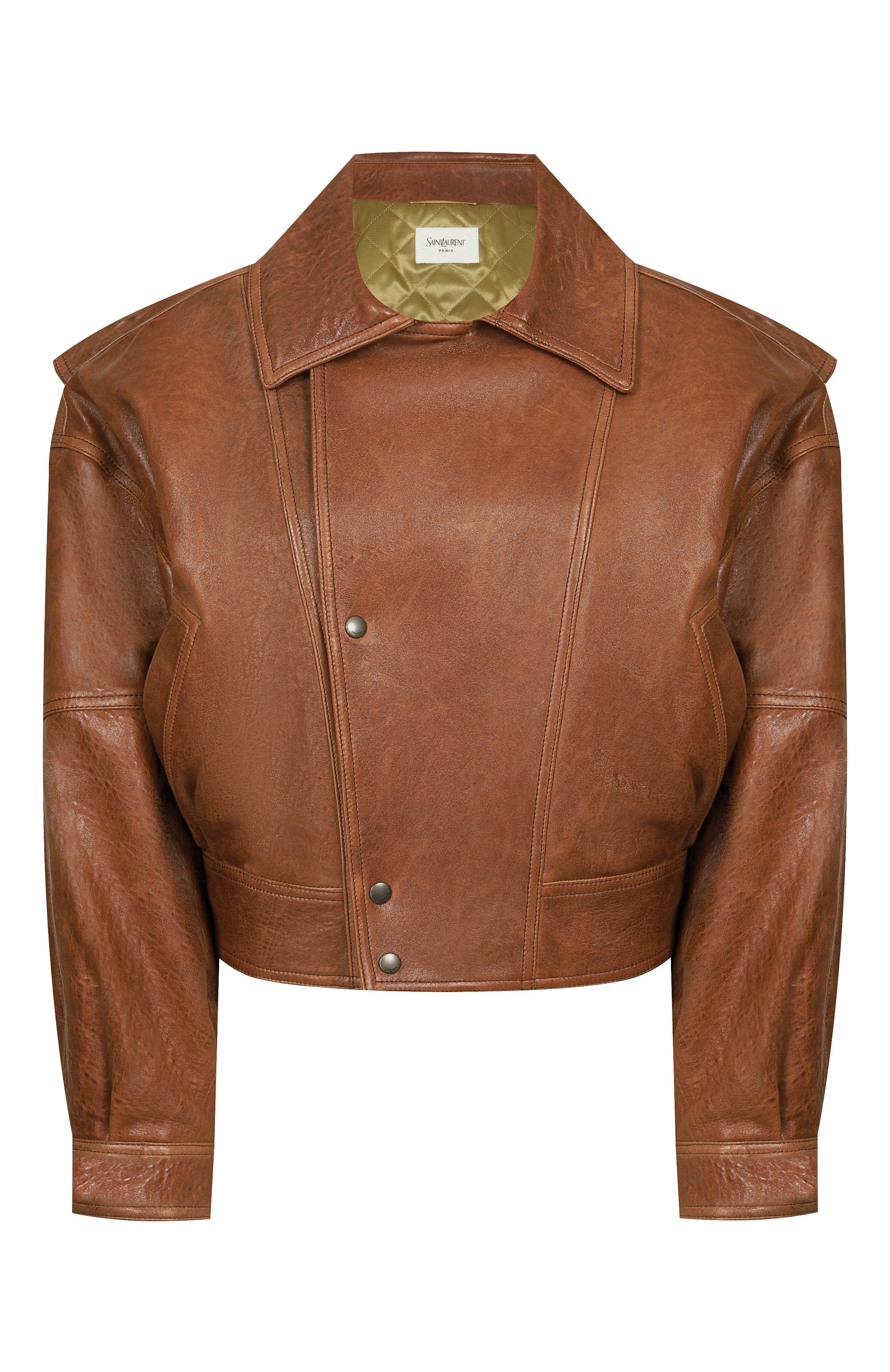 Кожаный бомбер SAINT LAURENT, арт. 836517/YCSX2, фото 1