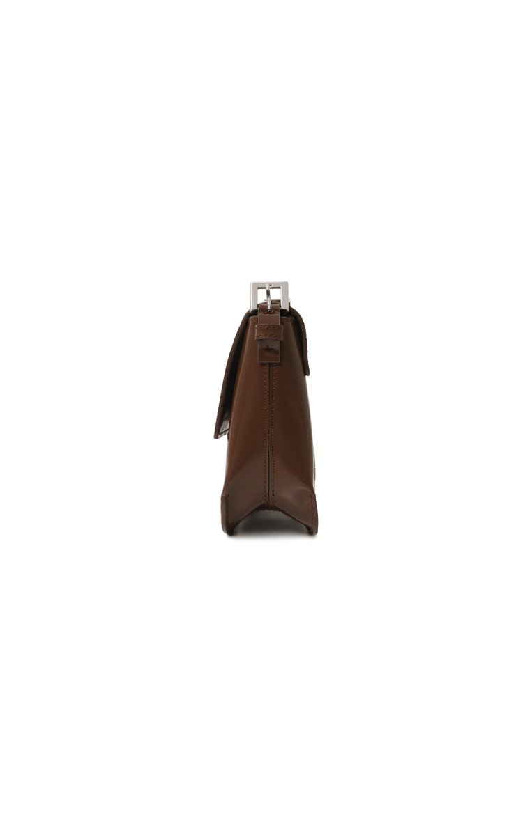 Женская сумка tilda BY FAR коричневого цвета, арт. 23PFTLDSBERWMED | Фото 4 (Сумки-технические: Сумки через плечо; Размер: medium; Материал: Натуральная кожа; Материал сплава: Проставлено; Драгоценные камни: Проставлено)