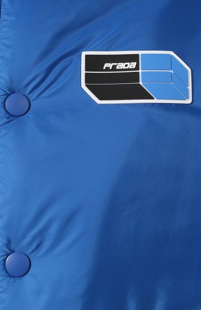 Пуховая куртка на кнопках с отложным воротником PRADA, арт. SGN901-1SAN-F0FC9, фото 5