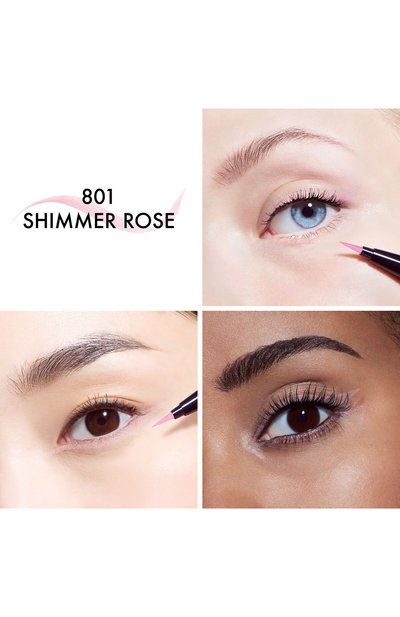 Жидкая подводка для глаз diorshow liquid liner, оттенок 801 розовый шиммер (0,55ml) DIOR цвета по цене 4700 руб., арт. E000000256, фото 3 Жидкая подводка для глаз diorshow liquid liner, оттенок 801 розовый шиммер (0,55ml) DIOR, арт. E000000256, фото 3