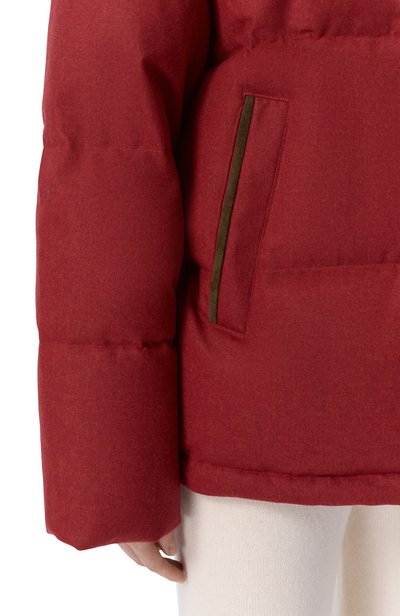 Пуховик из шерсти и кашемира 12 STOREEZ красного цвета по цене 74000 руб., арт. 139698, фото 5 Пуховик из шерсти и кашемира 12 STOREEZ, арт. 139698, фото 5