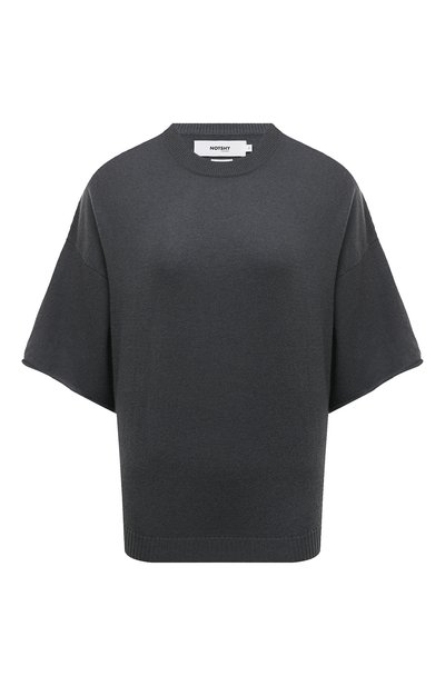 Кашемировый пуловер NOT SHY темно-серого цвета по цене 31400 руб., арт. 4302025C, фото 1 Кашемировый пуловер NOT SHY, арт. 4302025C, фото 1