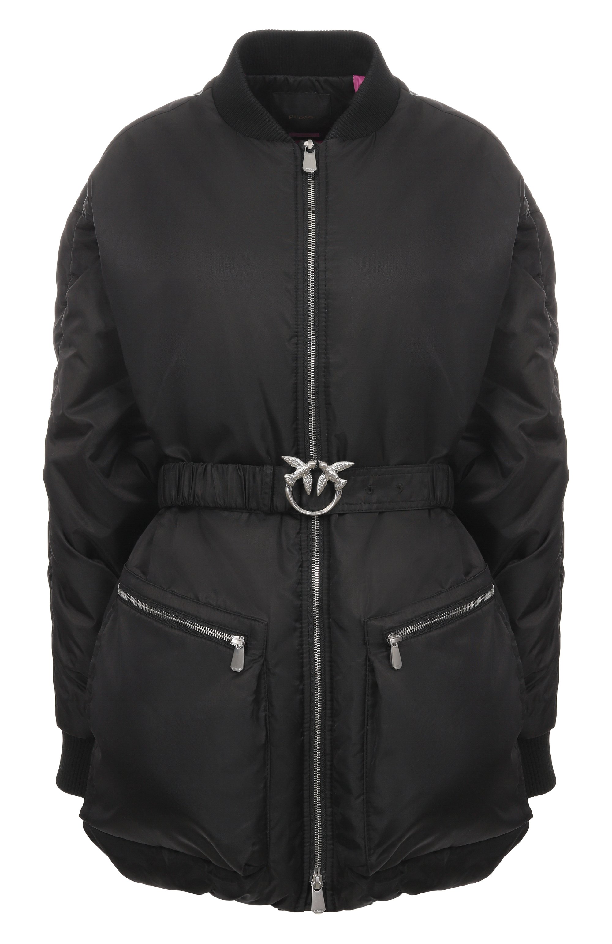 Утепленная куртка PINKO черного цвета по цене 47900 руб., арт. 105340/A20L, фото 1 Утепленная куртка PINKO, арт. 105340/A20L, фото 1