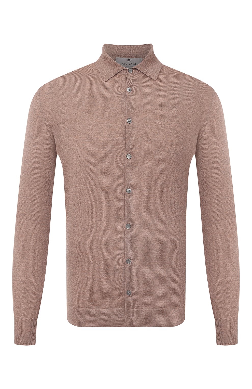 Шерстяная рубашка CANALI бежевого цвета по цене 28800 руб., арт. C0761/MK00077, фото 1 Шерстяная рубашка CANALI, арт. C0761/MK00077, фото 1