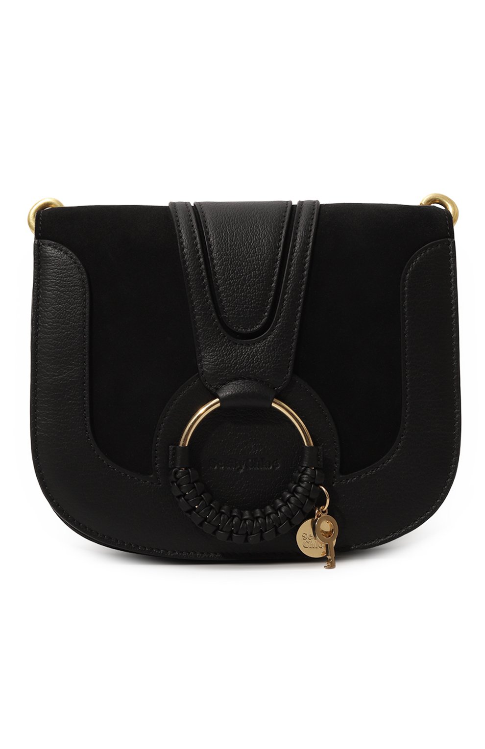 Сумка hana small SEE BY CHLOÉ черного цвета по цене 69950 руб., арт. CHS18AS896417, фото 1 Сумка hana small SEE BY CHLOÉ, арт. CHS18AS896417, фото 1