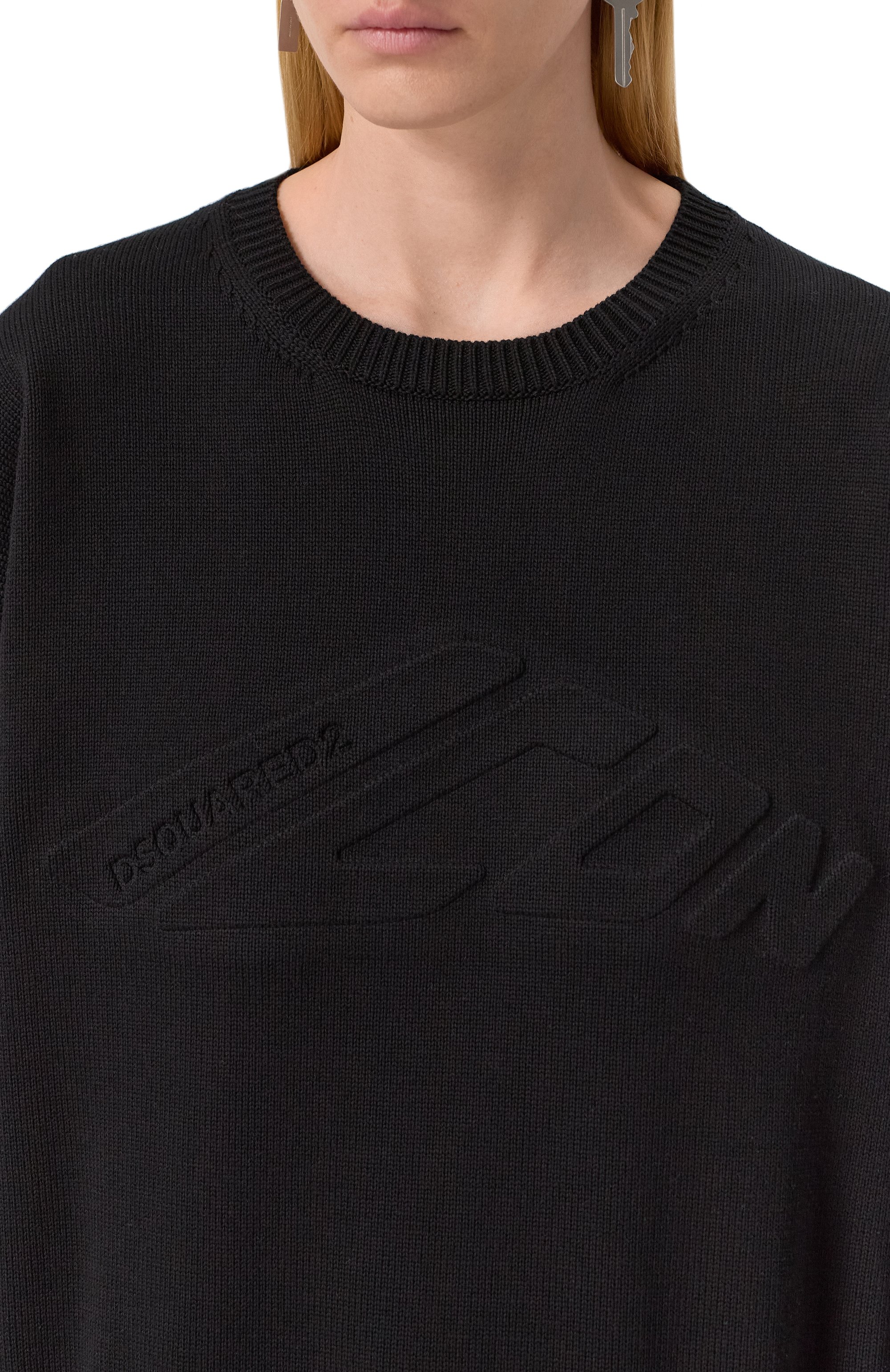 Хлопковый пуловер DSQUARED2, арт. S80HA0018/D13109, фото 5