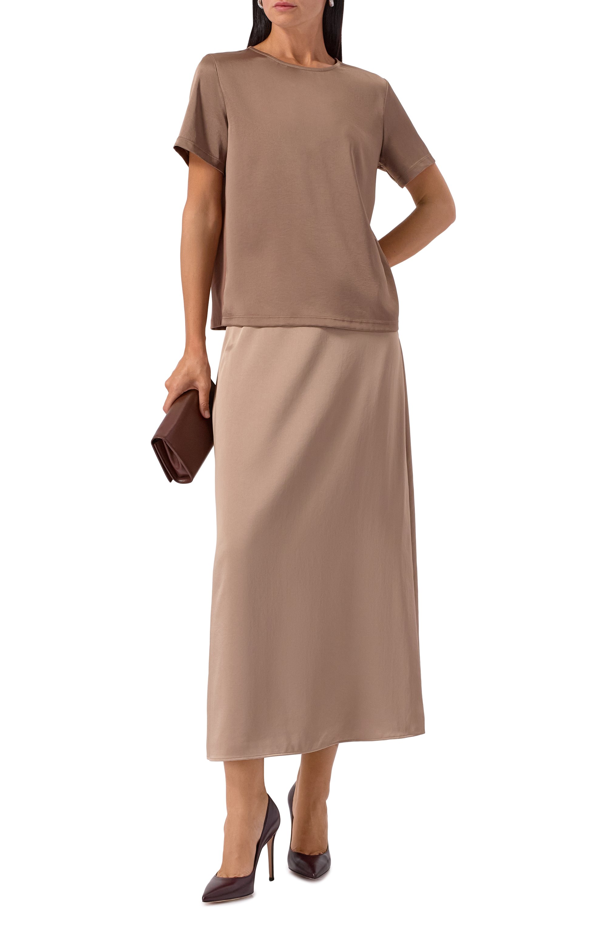 Юбка WEEKEND MAX MARA бежевого цвета по цене 24500 руб., арт. ANGEL0, фото 2 Юбка WEEKEND MAX MARA, арт. ANGEL0, фото 2