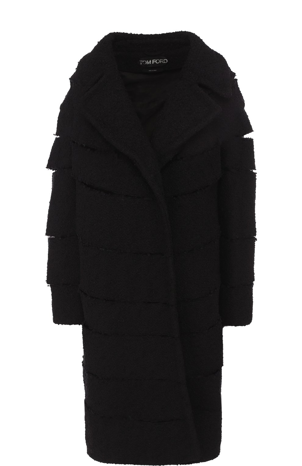 Однотонное пальто свободного кроя с разрезами TOM FORD, арт. CP1417-SDX002, фото 1