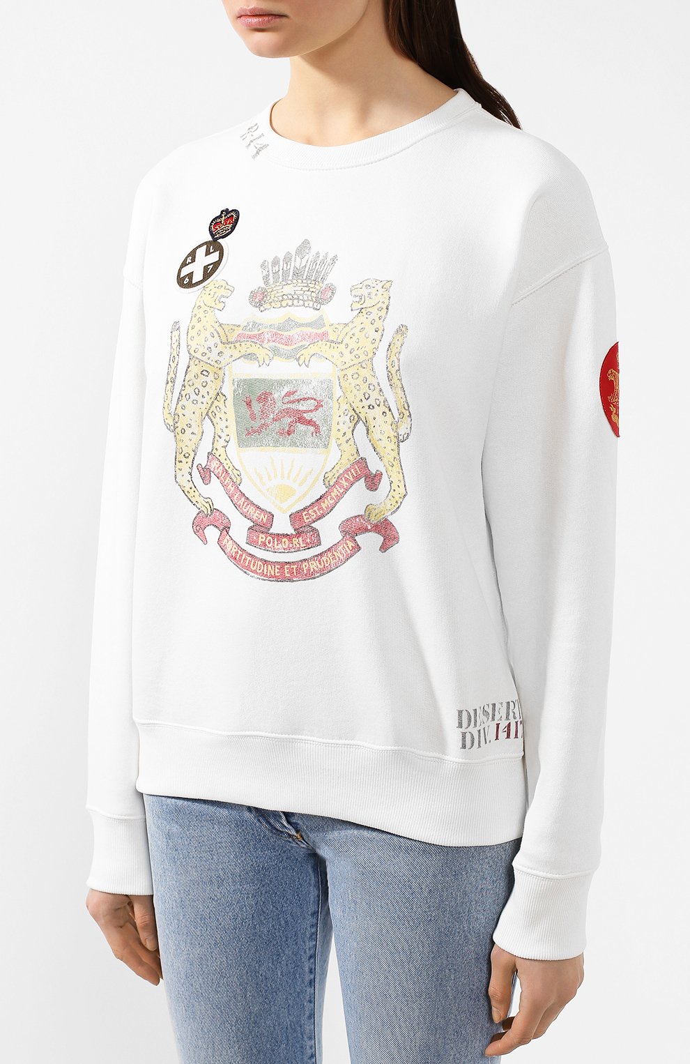 Хлопковый свитшот POLO RALPH LAUREN белого цвета по цене 13750 руб., арт. 211783881, фото 3 Хлопковый свитшот POLO RALPH LAUREN, арт. 211783881, фото 3