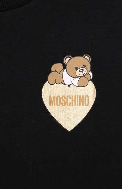 Хлопковая футболка MOSCHINO, арт. HGM060/LBA11/4-8, фото 3