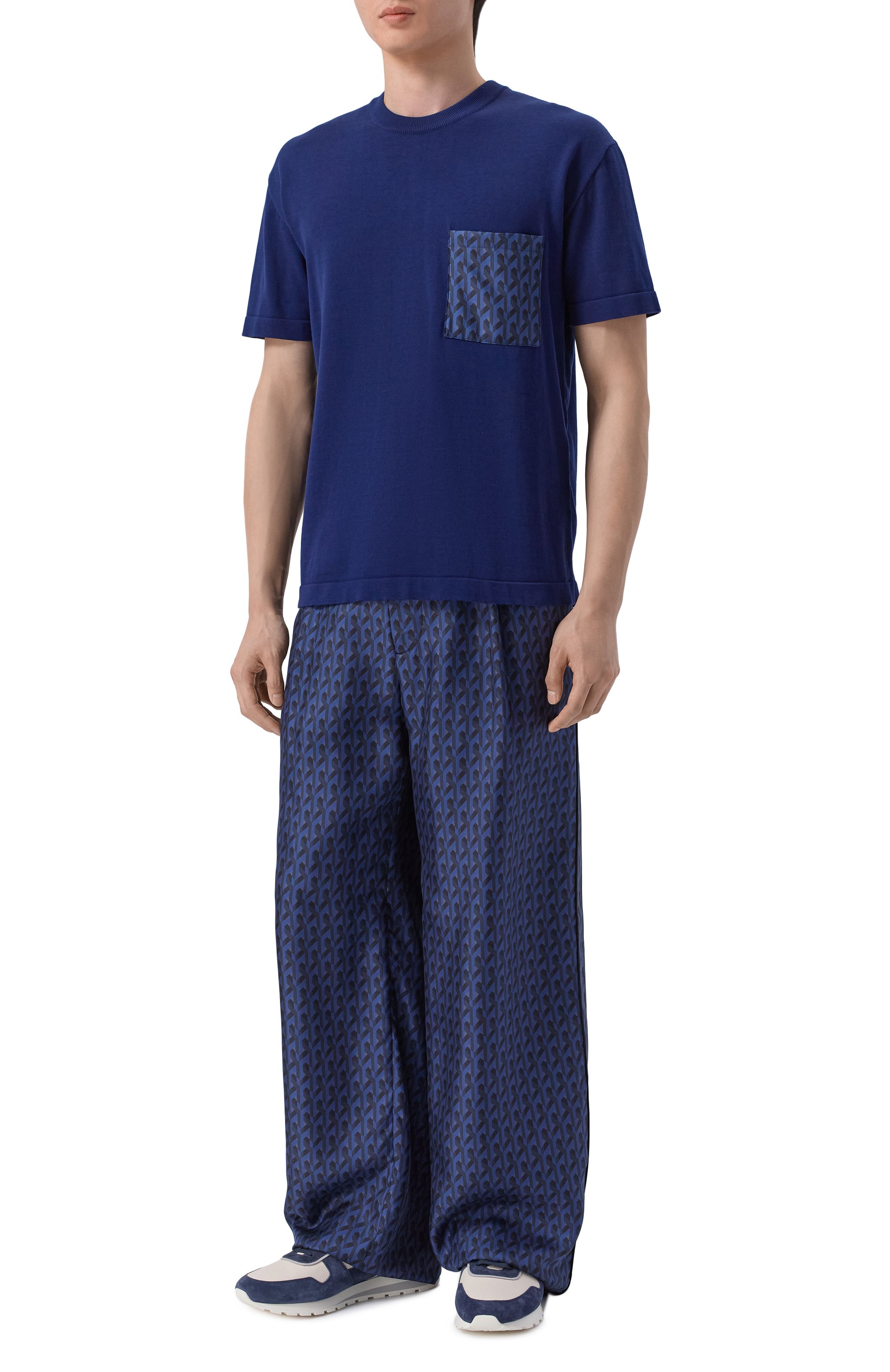 Шелковые брюки MVST, арт. M26.2PM.T036/F128 TWILL PRINT, фото 2