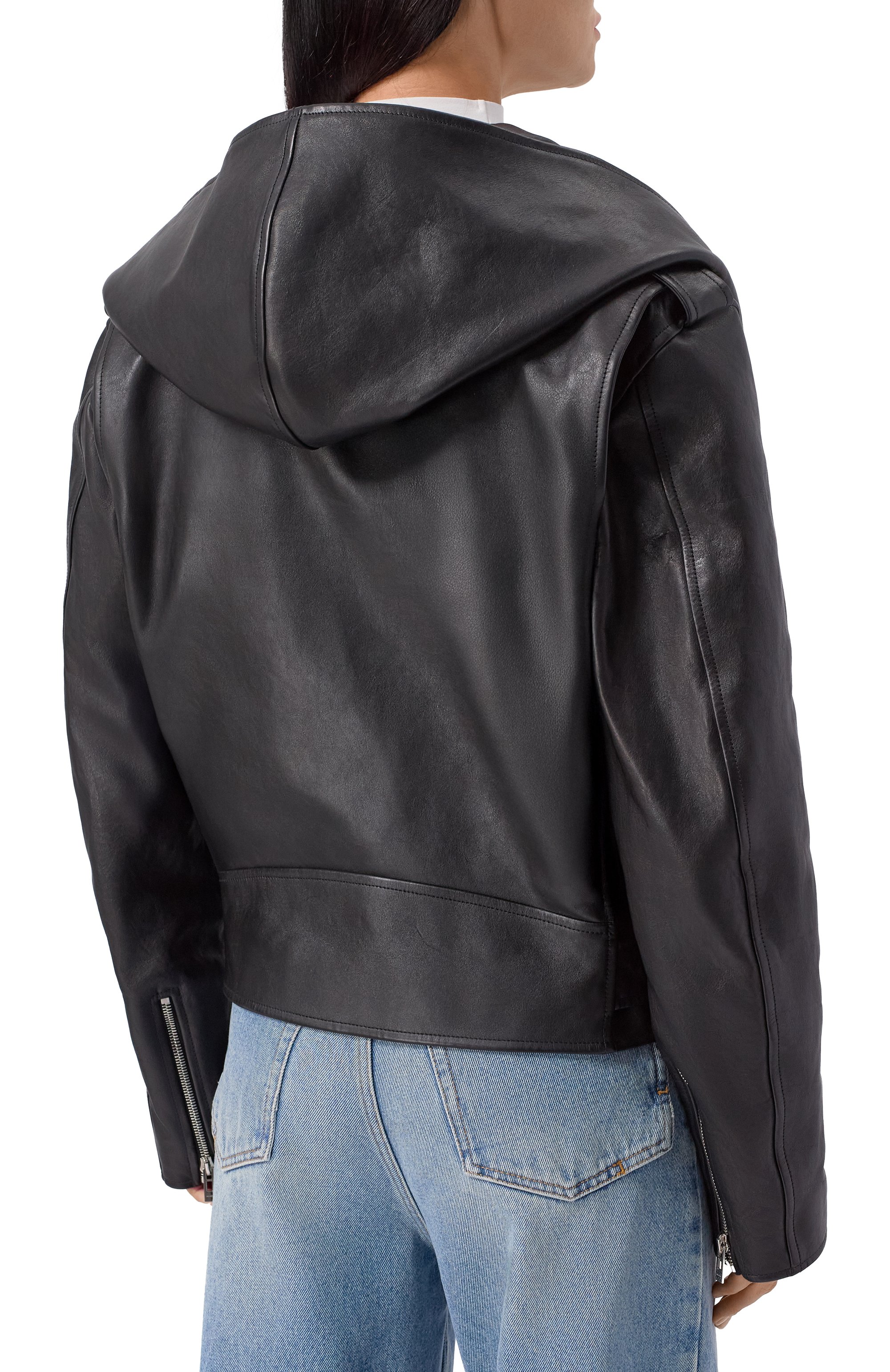 Кожаная куртка ALAIA, арт. AA9V0428L008A, фото 4