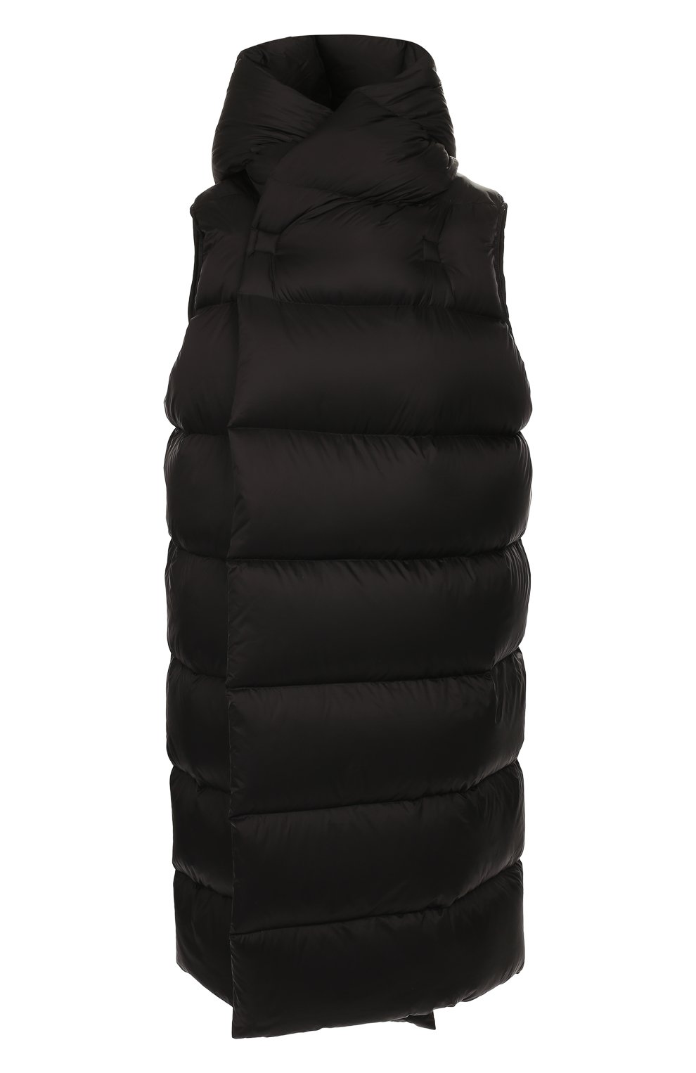 Пуховый жилет RICK OWENS черного цвета по цене 89200 руб., арт. RP19F5914/NZD3, фото 1 Пуховый жилет RICK OWENS, арт. RP19F5914/NZD3, фото 1
