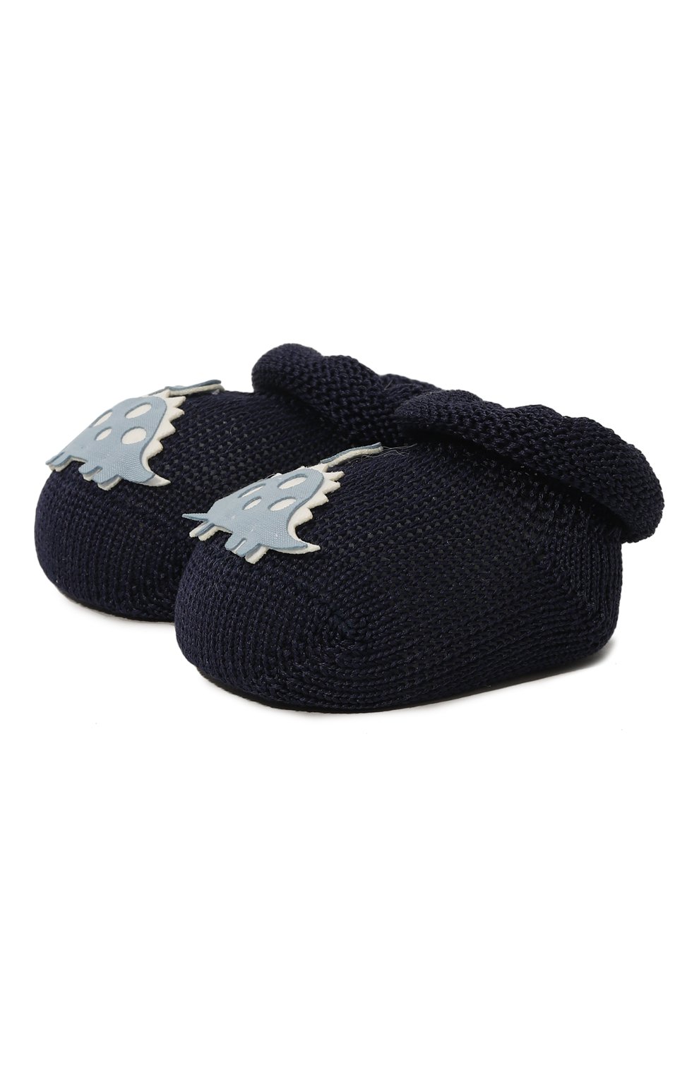 Комплект из шапки и пинеток STORY LORIS темно-синего цвета по цене 9280 руб., арт. 21178H, фото 2 Комплект из шапки и пинеток STORY LORIS, арт. 21178H, фото 2