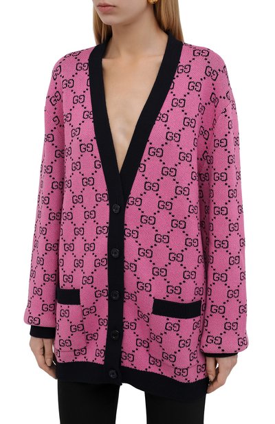 Кардиган из шерсти и хлопка GUCCI, арт. 662036/XKBXI, фото 3