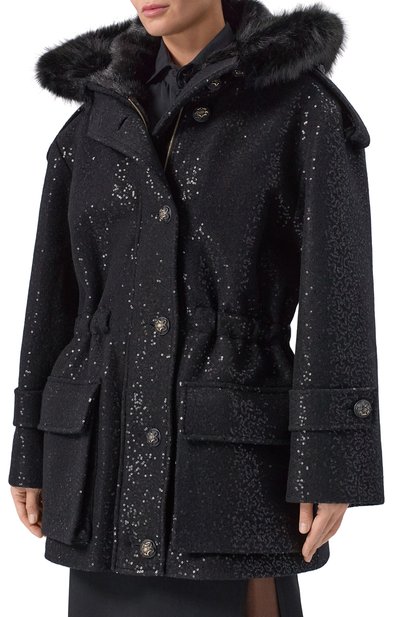 Парка с отделкой пайетками ELIE SAAB, арт. J0200NF25/PA012, фото 3