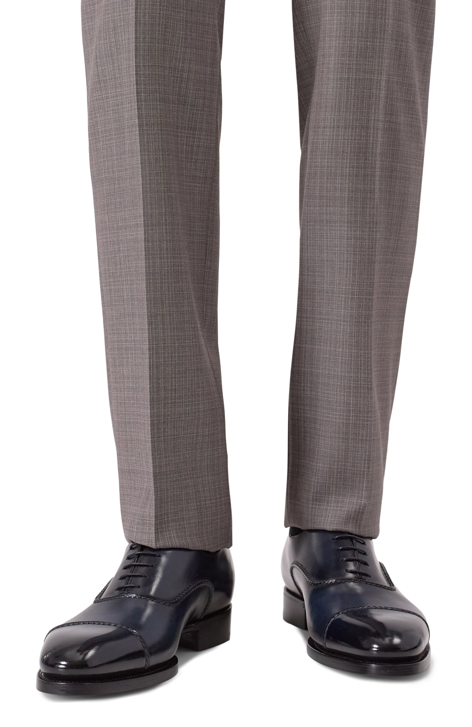 Кожаные оксфорды adrian SANTONI, арт. MLAG19043DD3HF0Y, фото 3