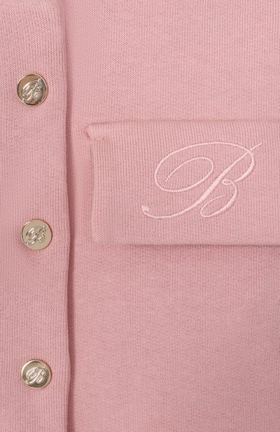 Хлопковый кардиган BLUMARINE, арт. BGFE0160/FF016, фото 3