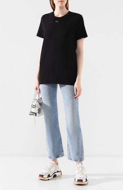 Хлопковая футболка OFF-WHITE, арт. 0WAA049E19B070651010, фото 2