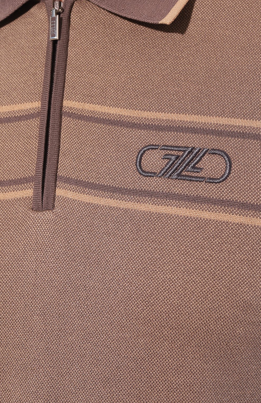 Поло из хлопка и шелка ZILLI, арт. MBZ-PZ032-TW0T1/MC01, фото 5