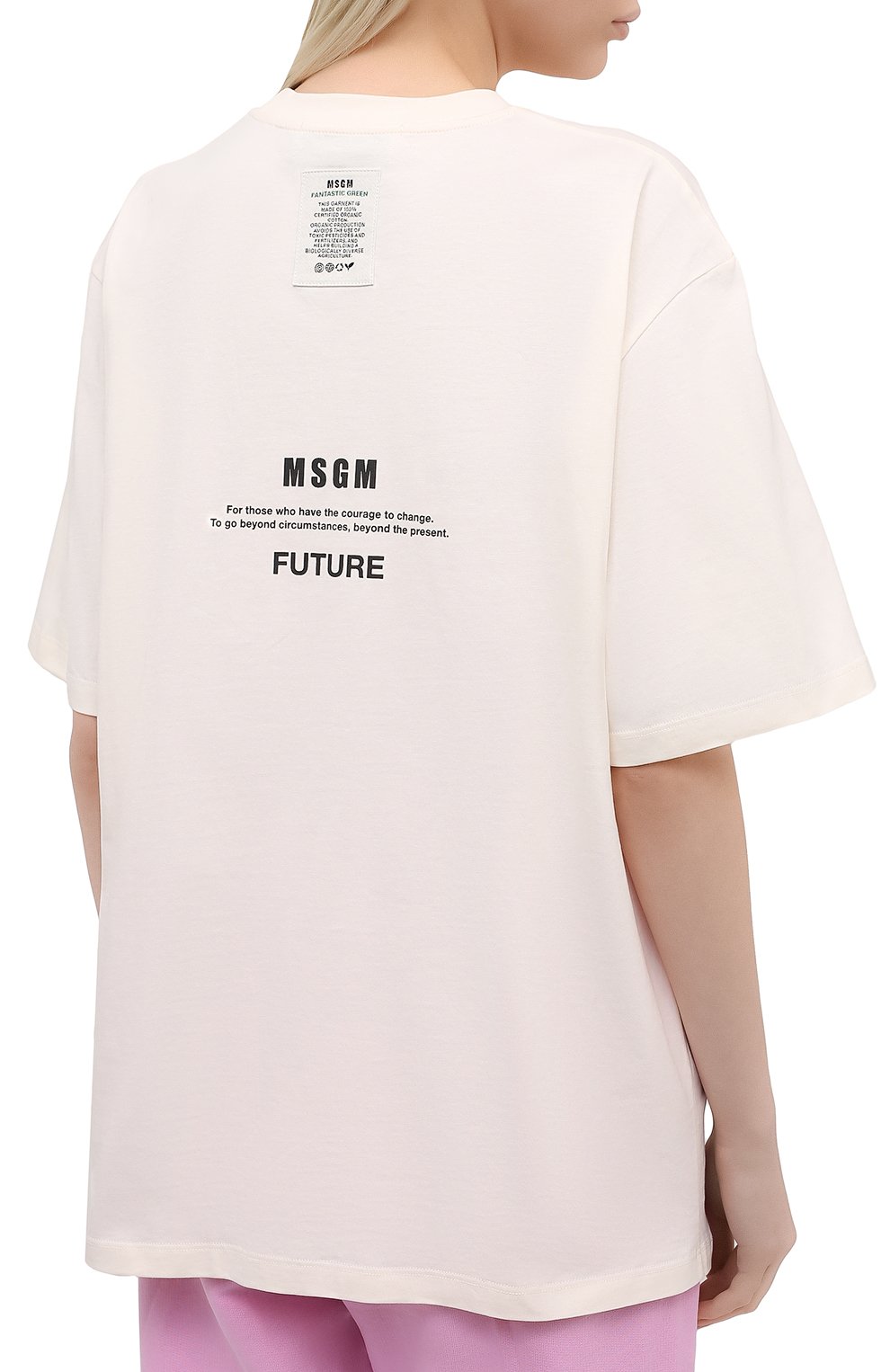 Хлопковая футболка MSGM, арт. 3041MDM190 217117, фото 4
