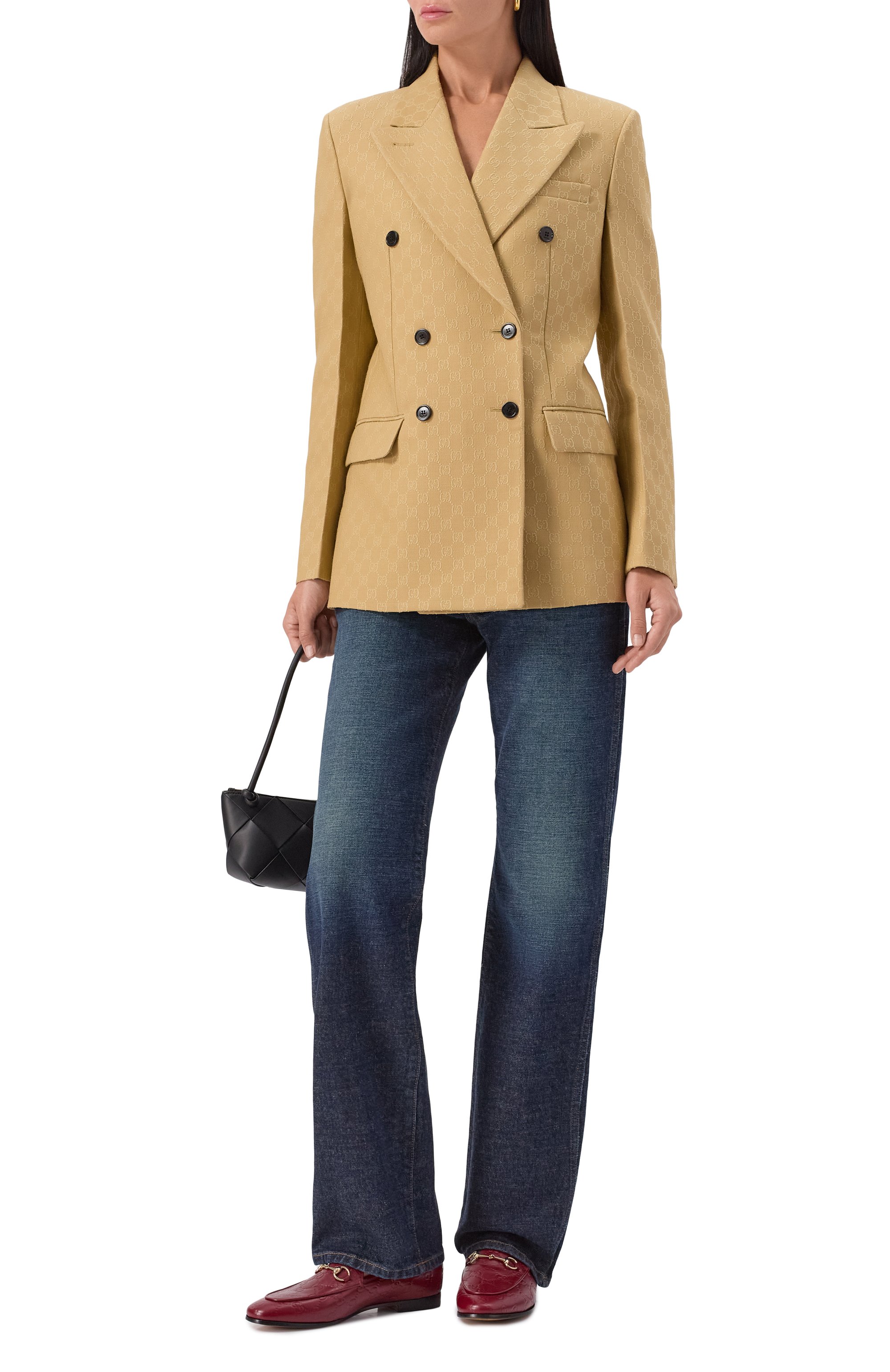 Кожаные лоферы jordaan GUCCI, арт. 786016/AAD6S, фото 3