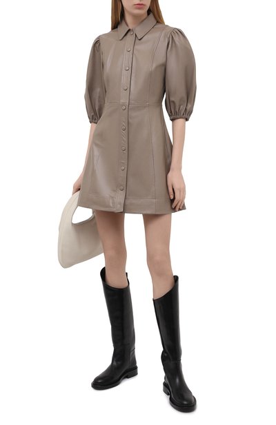 Кожаное платье GANNI, арт. F5897, фото 2