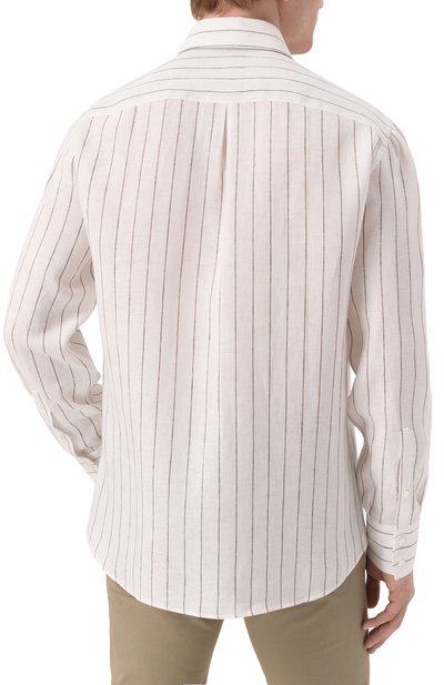 Льняная рубашка BRUNELLO CUCINELLI, арт. MM6860028, фото 4