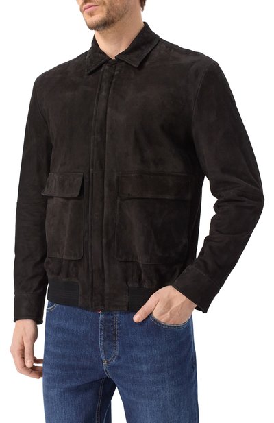 Замшевый бомбер KITON, арт. UW2110V0820F18, фото 3