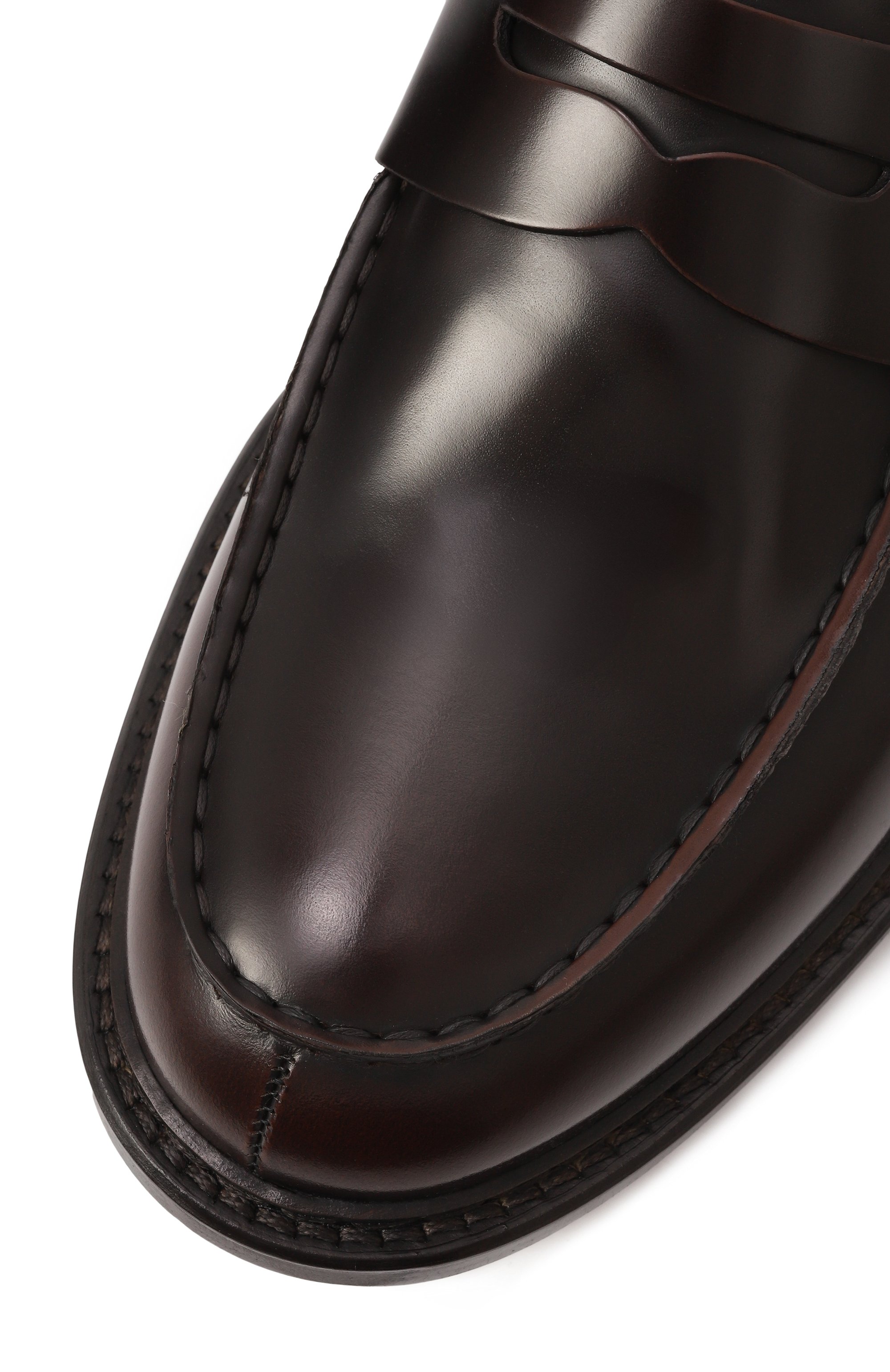 Кожаные пенни-лоферы DOUCAL'S, арт. DU2405PH0EUY007T, фото 7