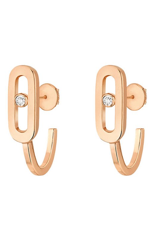 Серьги Messika 10050-PG Бесцветный 10050-PG