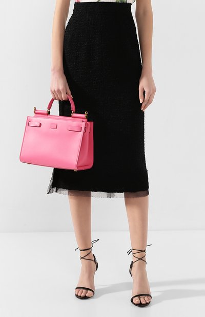 Сумка sicily 62 small DOLCE & GABBANA розового цвета по цене 234000 руб., арт. BB6625/AV385, фото 2 Сумка sicily 62 small DOLCE & GABBANA, арт. BB6625/AV385, фото 2