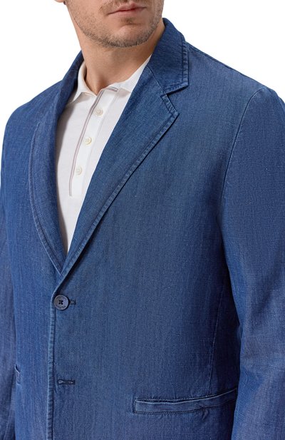 Пиджак изо льна и хлопка INLINUM, арт. JAC0B/WESTERN, фото 5