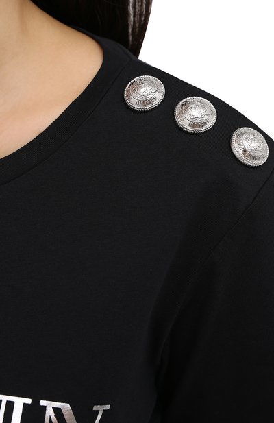 Хлопковая футболка BALMAIN, арт. UF11350/I366, фото 5