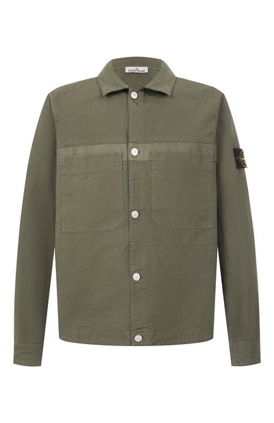 Хлопковая куртка-рубашка STONE ISLAND, арт. 811511412, фото 1