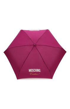 Женский складной зонт MOSCHINO бордового цвета, арт. 8014-SUPERMINI | Фото 1 (Материал: Металл, Текстиль, Синтетический материал; Материал сплава: Проставлено; Нос: Не проставлено)
