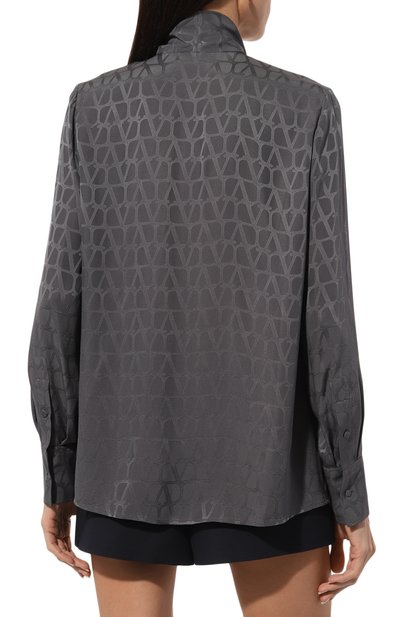 Шелковая блузка VALENTINO, арт. 5B3AB5T77TK, фото 4