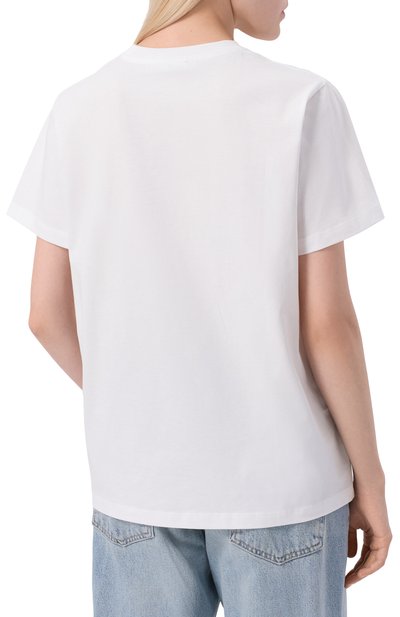 Хлопковая футболка GANNI, арт. T4124, фото 4