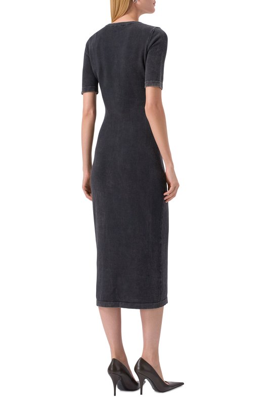 Хлопковое платье M-Bettie Diesel A21862/0QKBT Серый  A21862/0QKBT Фото 3