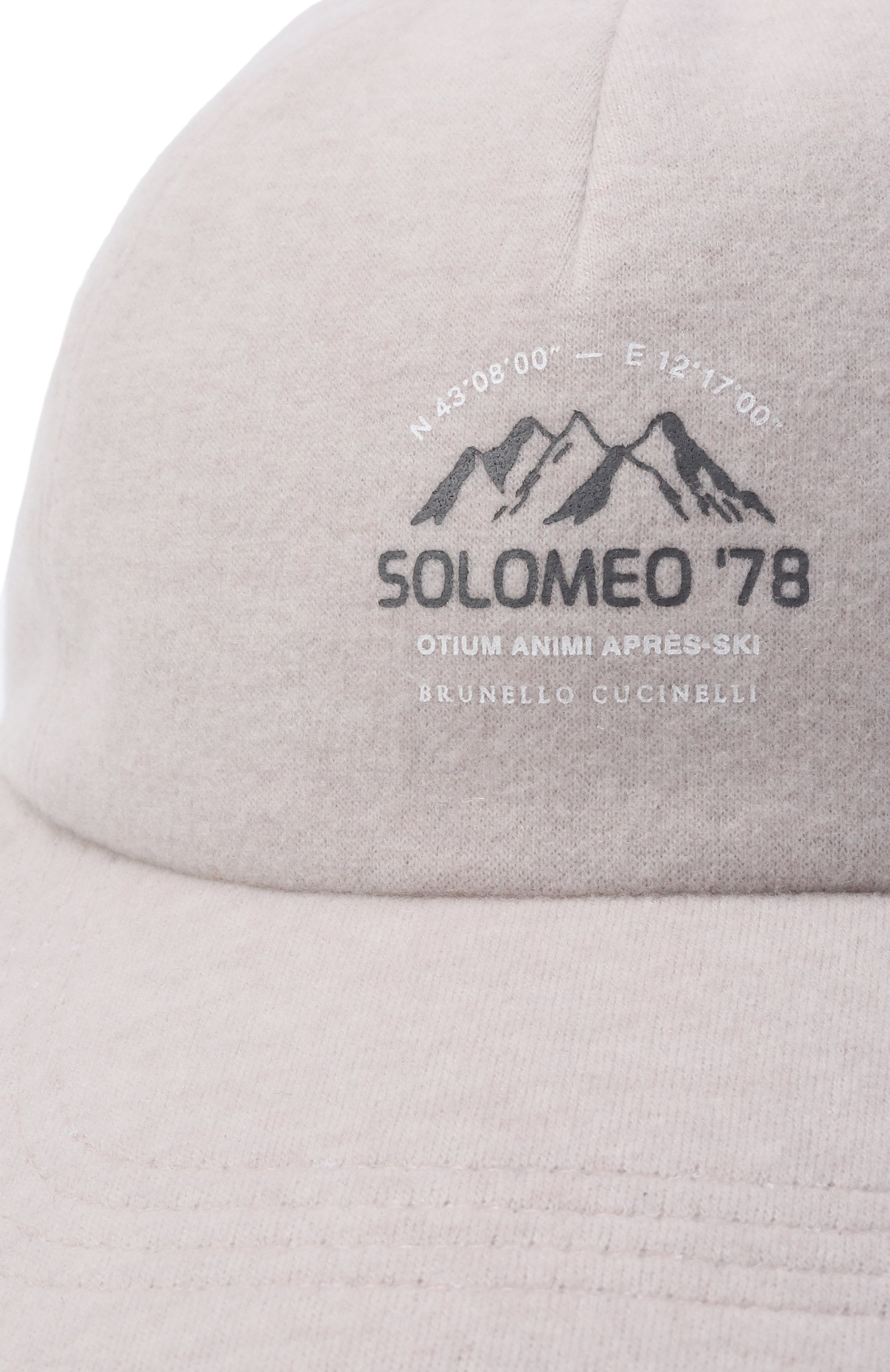 Бейсболка из кашемира и хлопка BRUNELLO CUCINELLI, арт. MCAP90010, фото 3