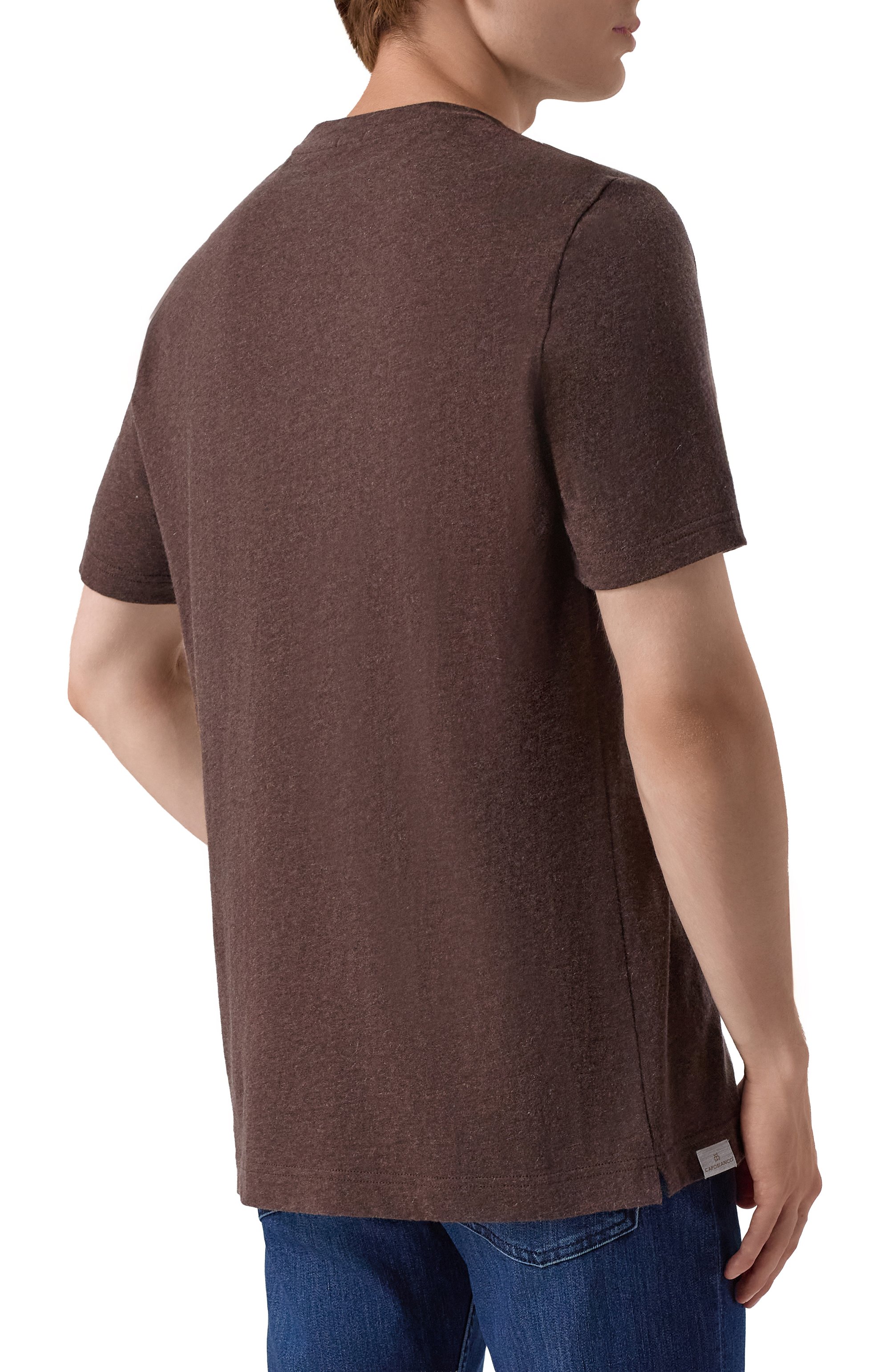 Футболка из хлопка и кашемира CAPOBIANCO, арт. 19M660.WS00., фото 4