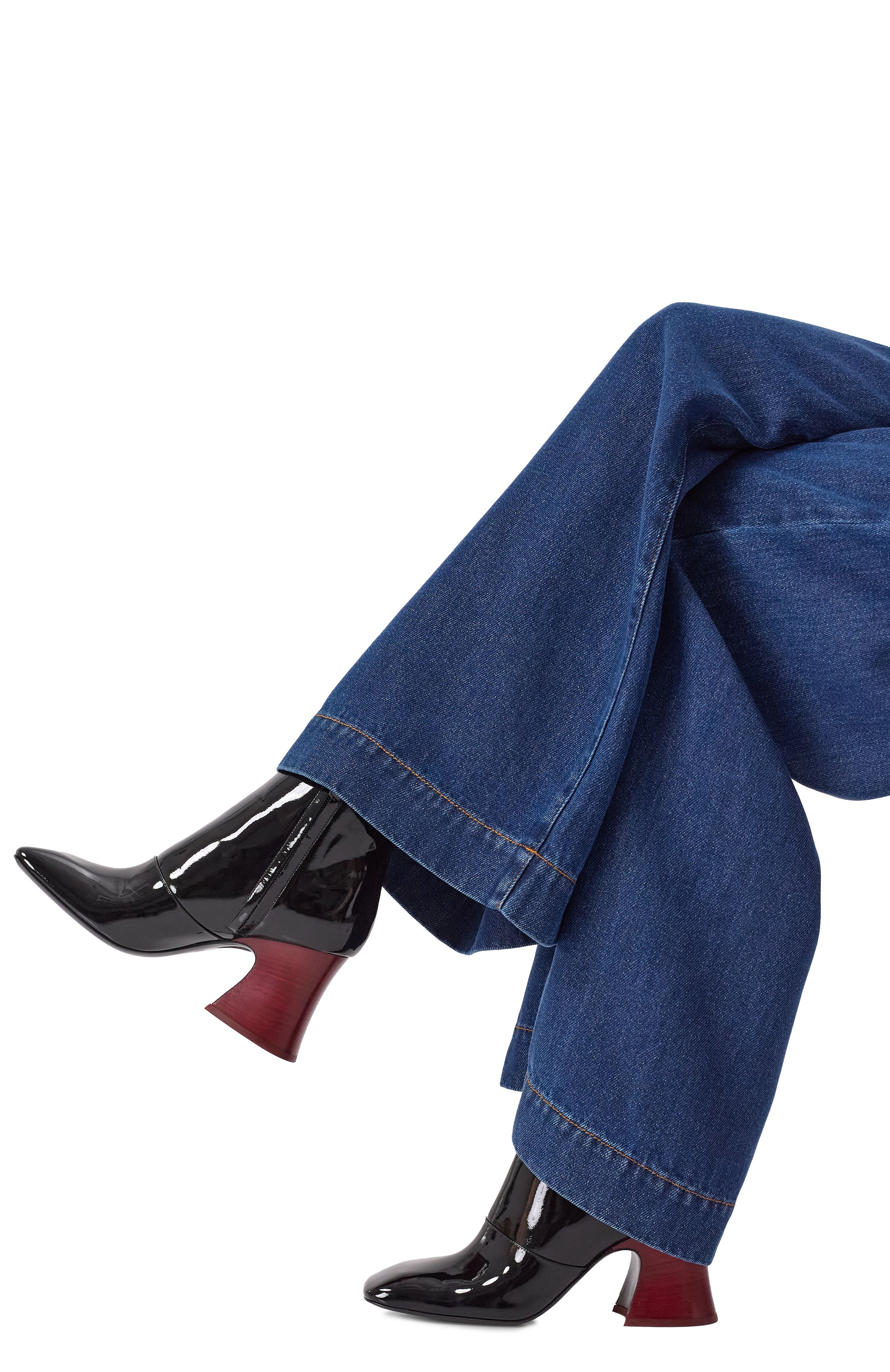 Лакированные ботильоны janis 80 CHLOÉ, арт. CH25A11JSG, фото 2