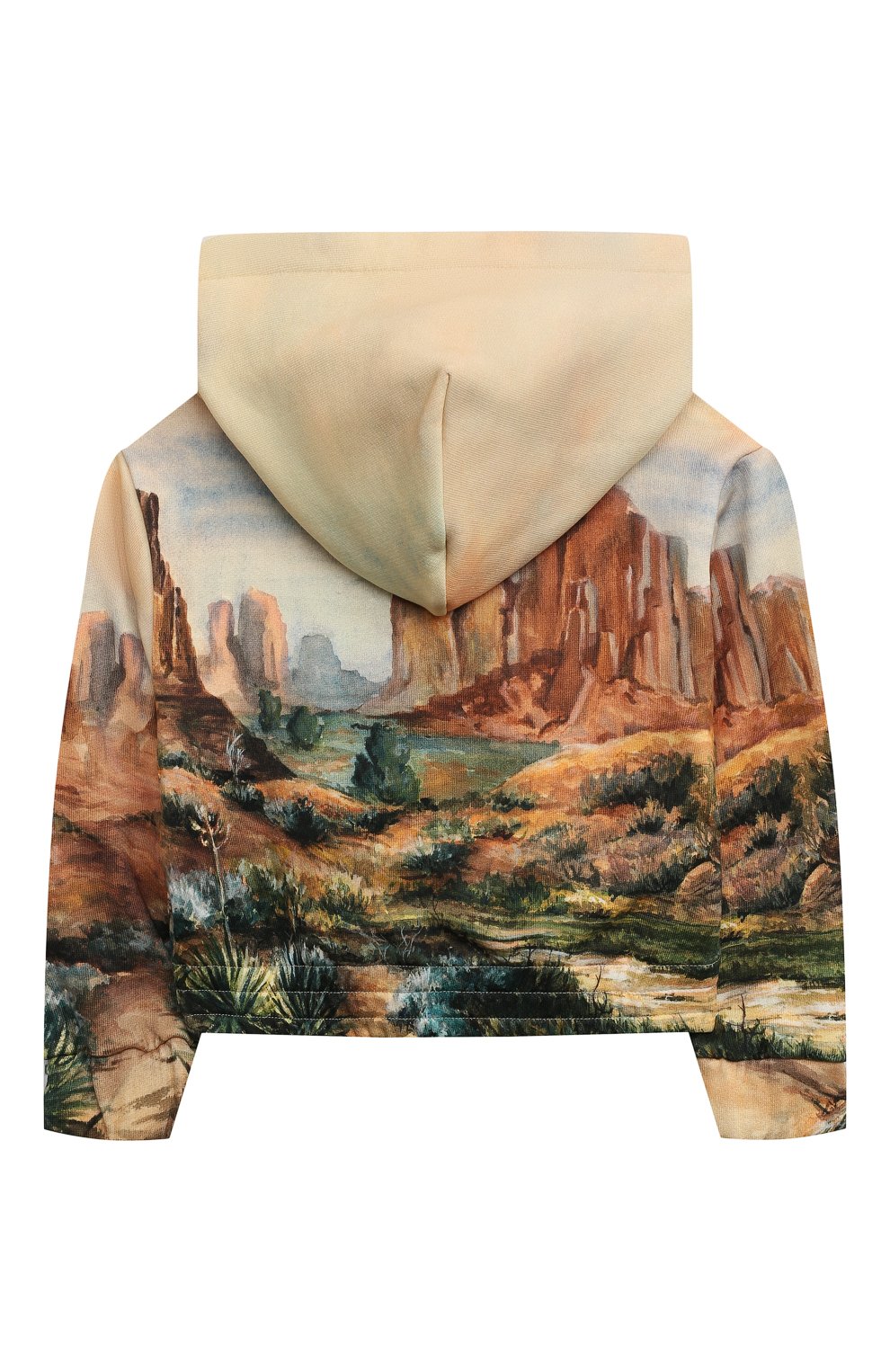 Хлопковое худи DOLCE & GABBANA бежевого цвета по цене 43400 руб., арт. L4JWIK/G7KE3/8-14, фото 2 Хлопковое худи DOLCE & GABBANA, арт. L4JWIK/G7KE3/8-14, фото 2