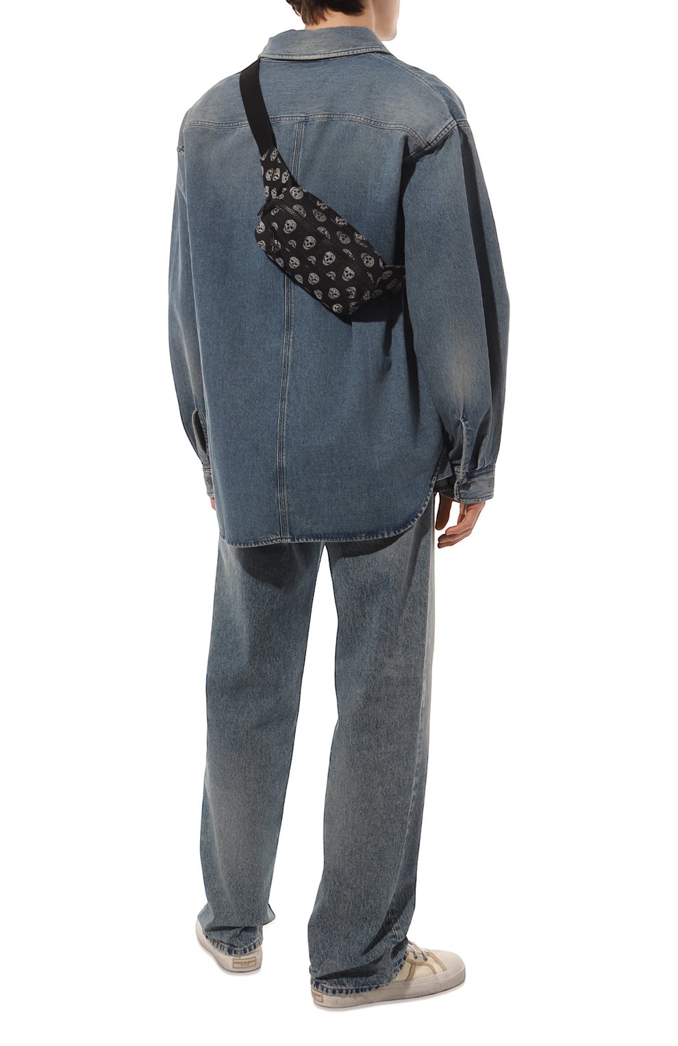 Поясная сумка ALEXANDER MCQUEEN черного цвета по цене 79950 руб., арт. 704322 1AAHK, фото 7 Поясная сумка ALEXANDER MCQUEEN, арт. 704322 1AAHK, фото 7