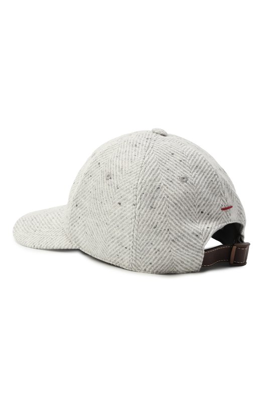 Шерстяная бейсболка Brunello Cucinelli MV4229850 Серый  MV4229850 Фото 2