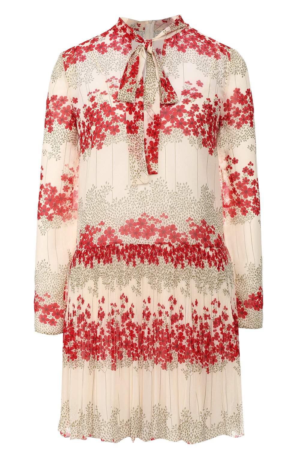 Платье с принтом REDVALENTINO белого цвета по цене 59950 руб., арт. SR3VAF80/4A0, фото 1 Платье с принтом REDVALENTINO, арт. SR3VAF80/4A0, фото 1