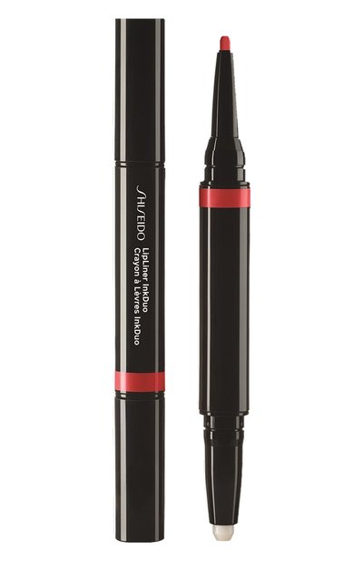 Женский дуэт для губ lipliner ink: праймер + карандаш, 07 poppy SHISEIDO, арт. 16421SH