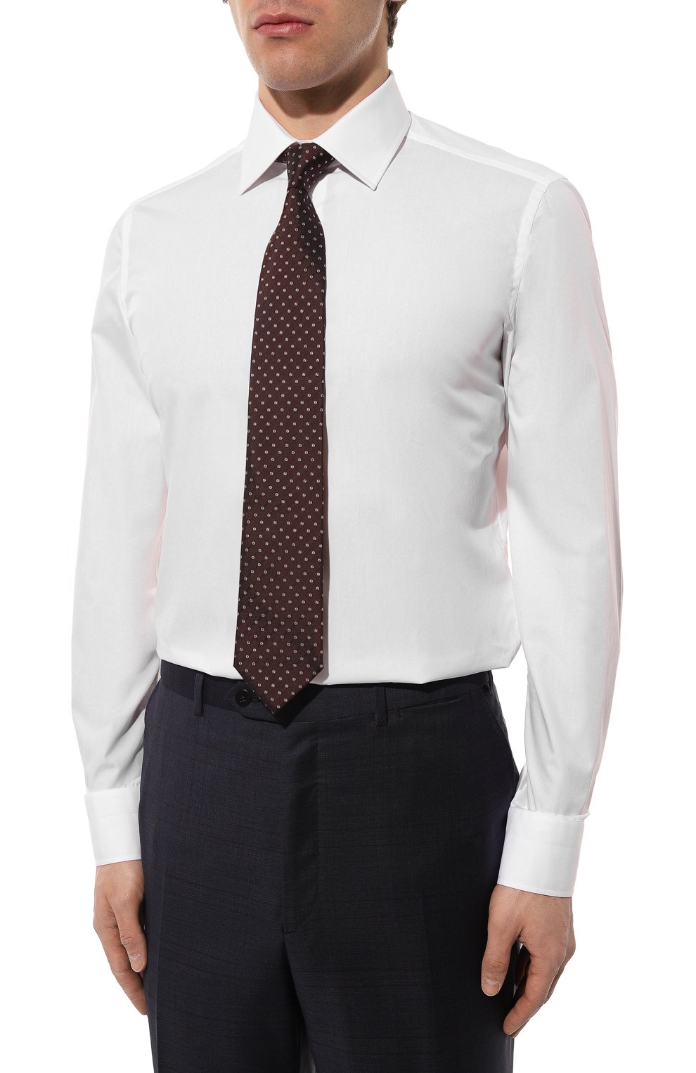 Хлопковая сорочка GIAMPAOLO белого цвета по цене 27550 руб., арт. 608/TS15012, фото 3 Хлопковая сорочка GIAMPAOLO, арт. 608/TS15012, фото 3