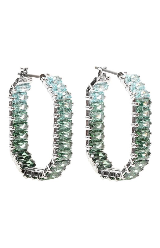 Серьги Matrix Swarovski 5705787 Зелёный  5705787 Фото 3